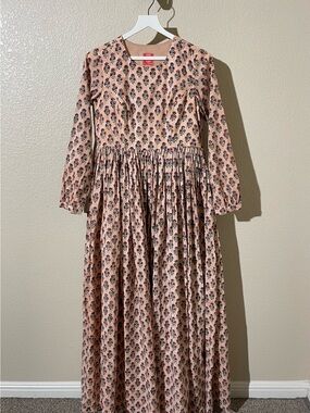 Label Anushree Floral Long Sleeve Maxi Dress